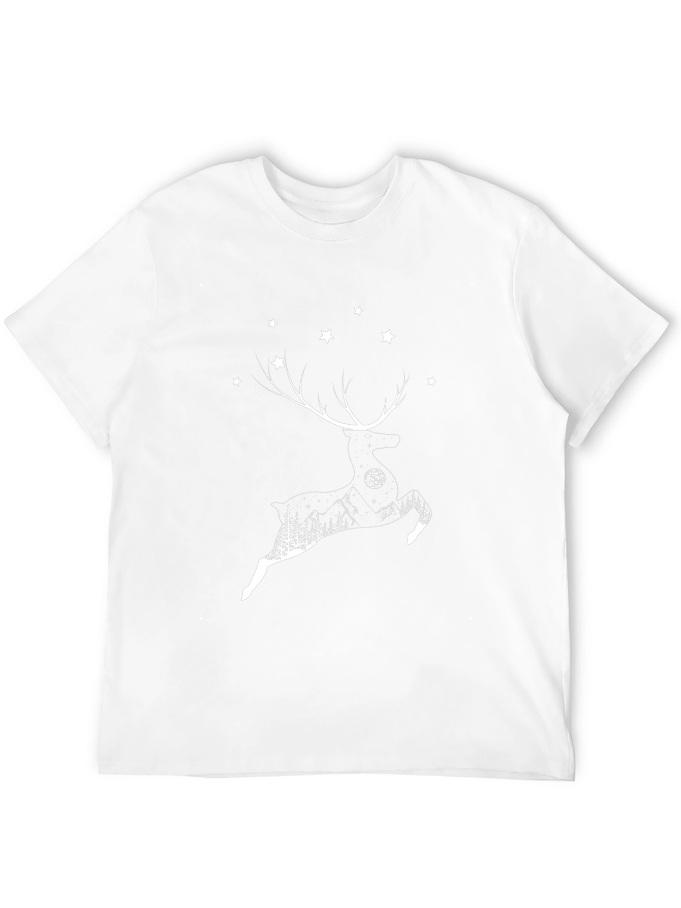 Reindeer Silhouette Graphic T-Shirt