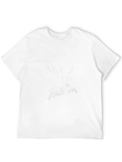 Reindeer Silhouette Graphic T-Shirt