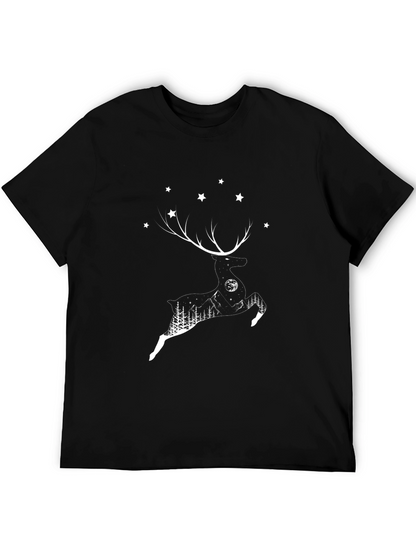 Reindeer Silhouette Graphic T-Shirt