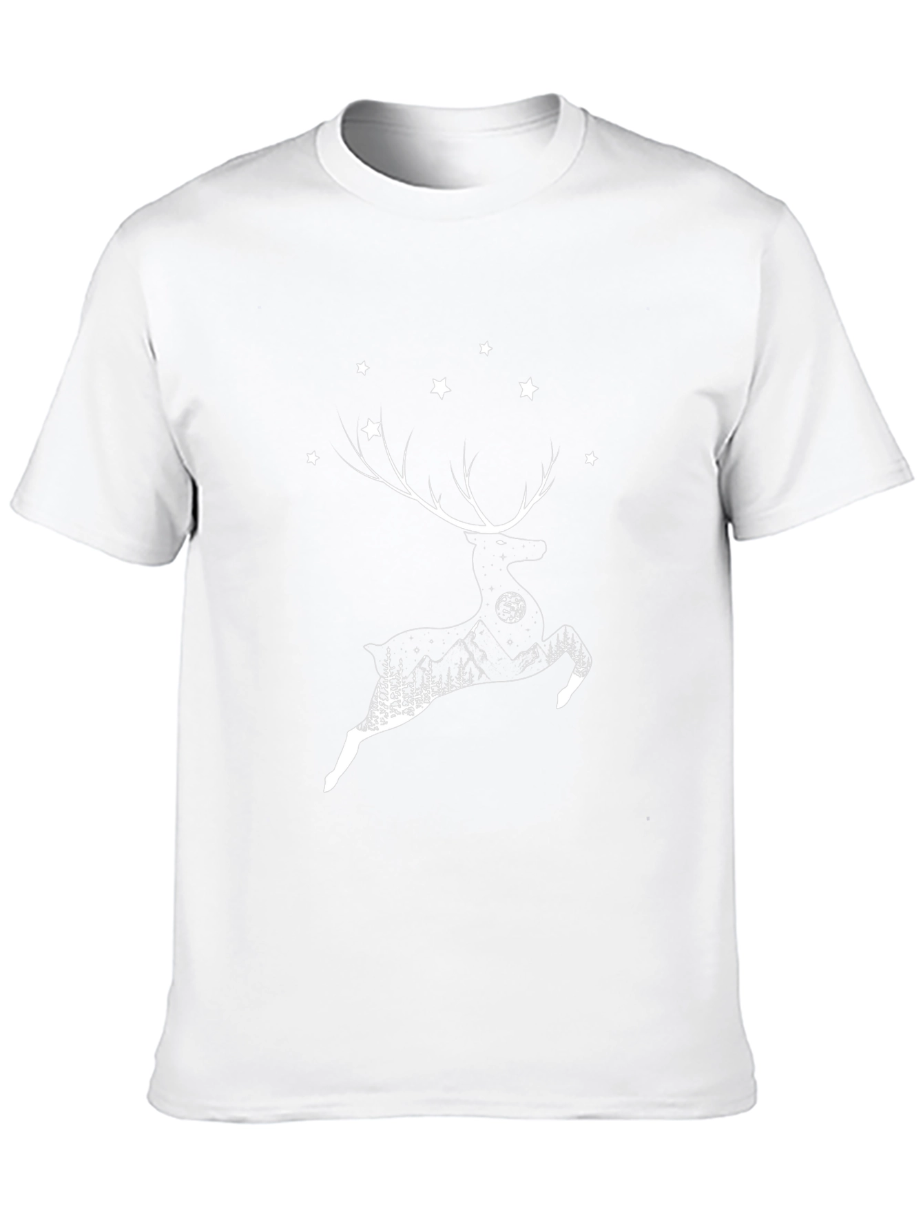 Reindeer Silhouette Graphic T-Shirt