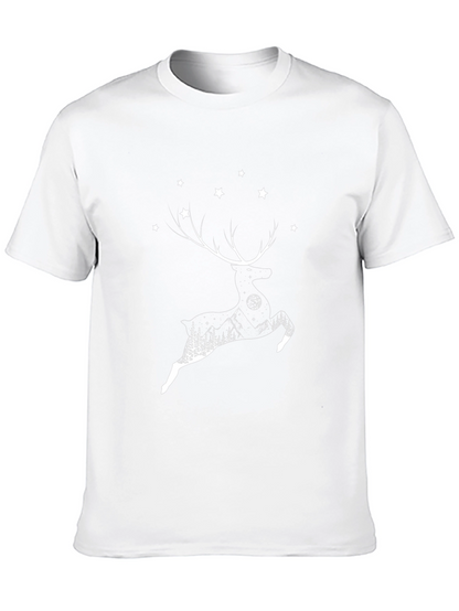 Reindeer Silhouette Graphic T-Shirt