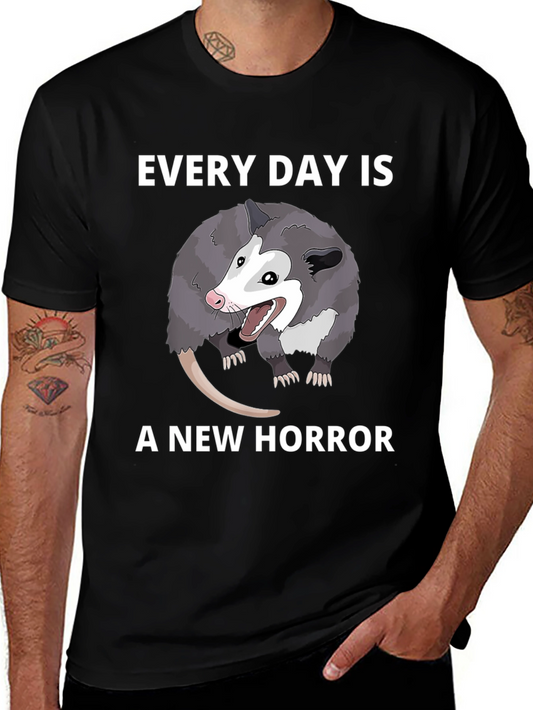 Every Day Is A New Horror Possum Graphic Tee