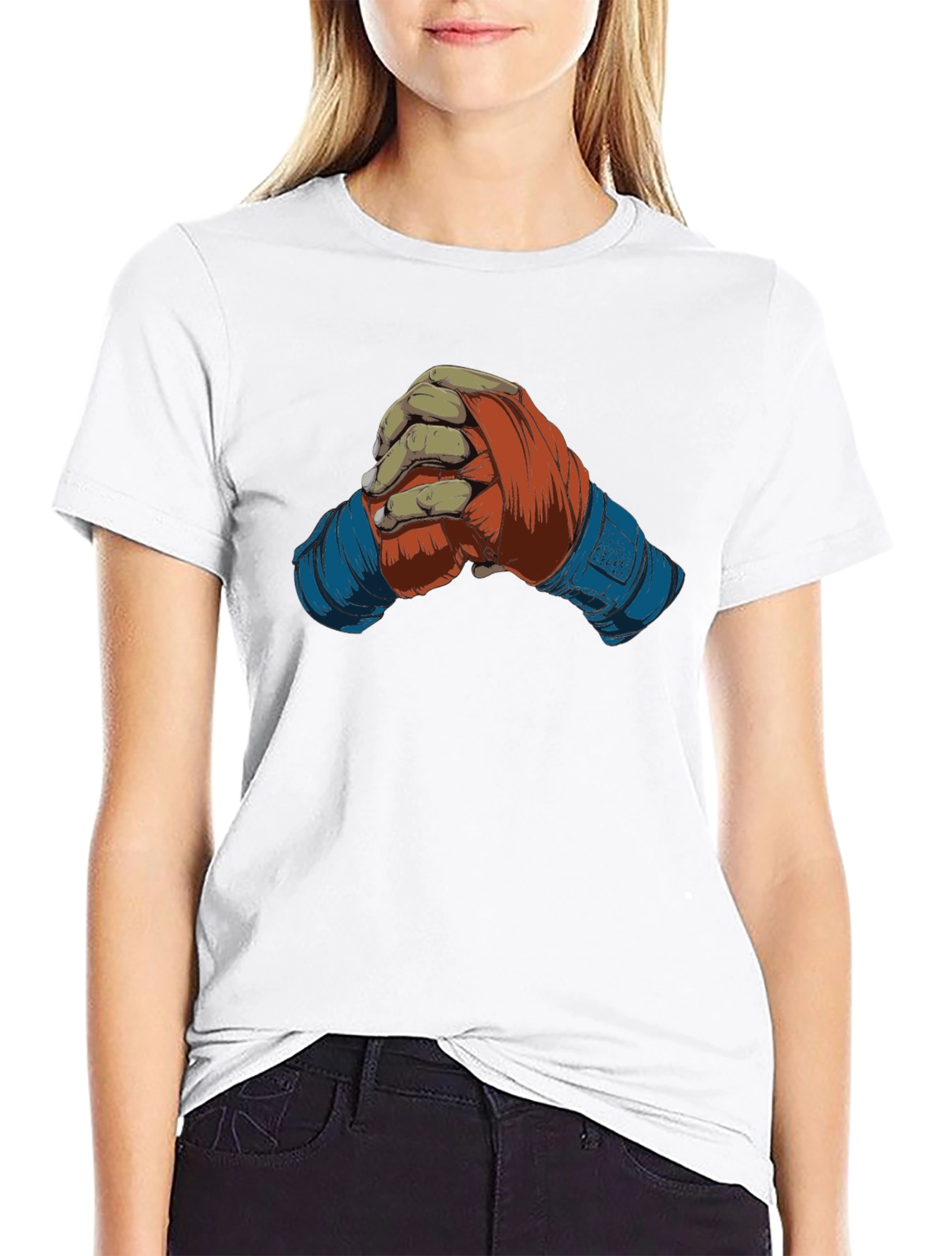 Knuckle Up Tee - Boxing Hand Wrap Graphic T-Shirt