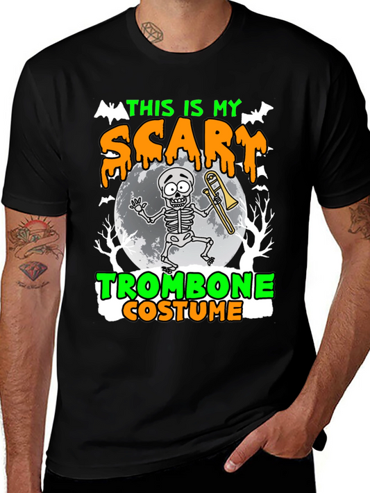 Scary Trombone Costume Halloween T-Shirt