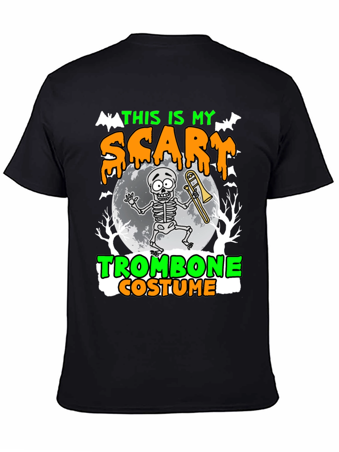 Scary Trombone Costume Halloween T-Shirt