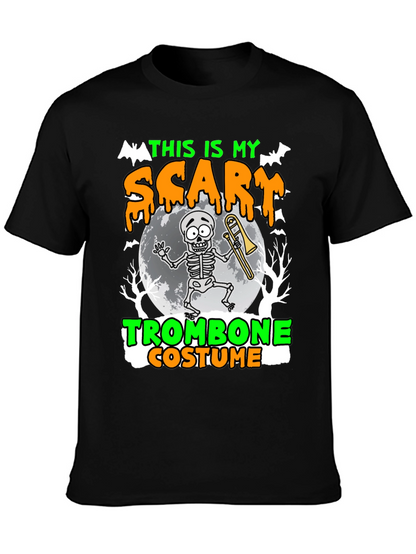 Scary Trombone Costume Halloween T-Shirt