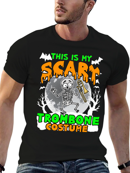 Scary Trombone Costume Halloween T-Shirt