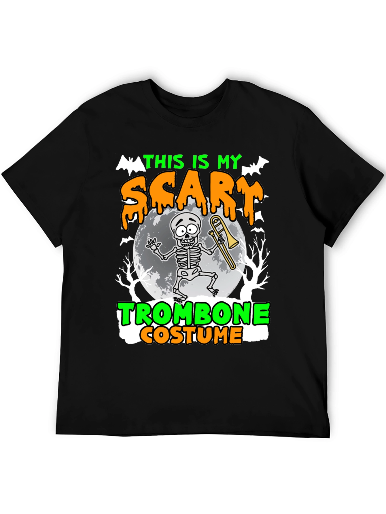 Scary Trombone Costume Halloween T-Shirt