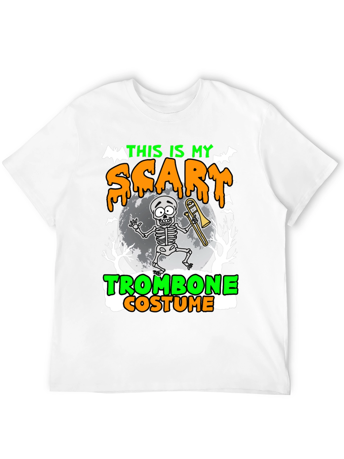 Scary Trombone Costume Halloween T-Shirt