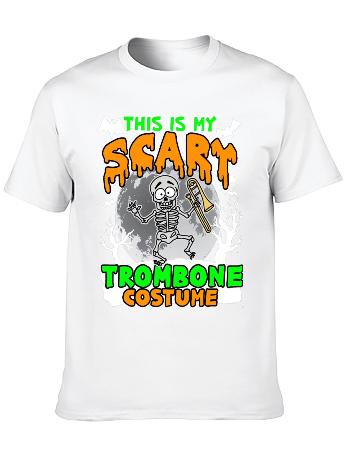 Scary Trombone Costume Halloween T-Shirt