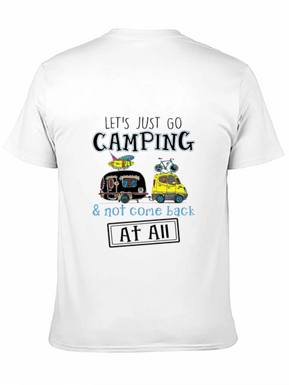 Camping Adventure Graphic Tee - Black