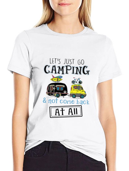 Camping Adventure Graphic Tee - Black
