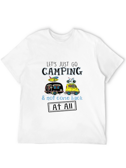 Camping Adventure Graphic Tee - Black