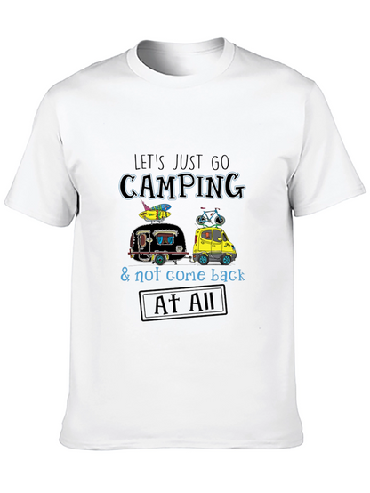 Camping Adventure Graphic Tee - Black