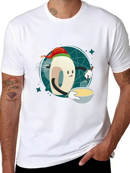 Festive Doughnut Baker T-Shirt - Holiday Cooking Tee