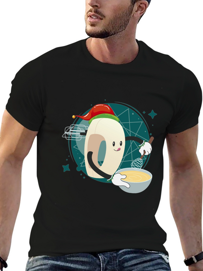 Festive Doughnut Baker T-Shirt - Holiday Cooking Tee