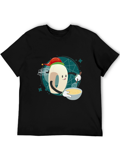 Festive Doughnut Baker T-Shirt - Holiday Cooking Tee