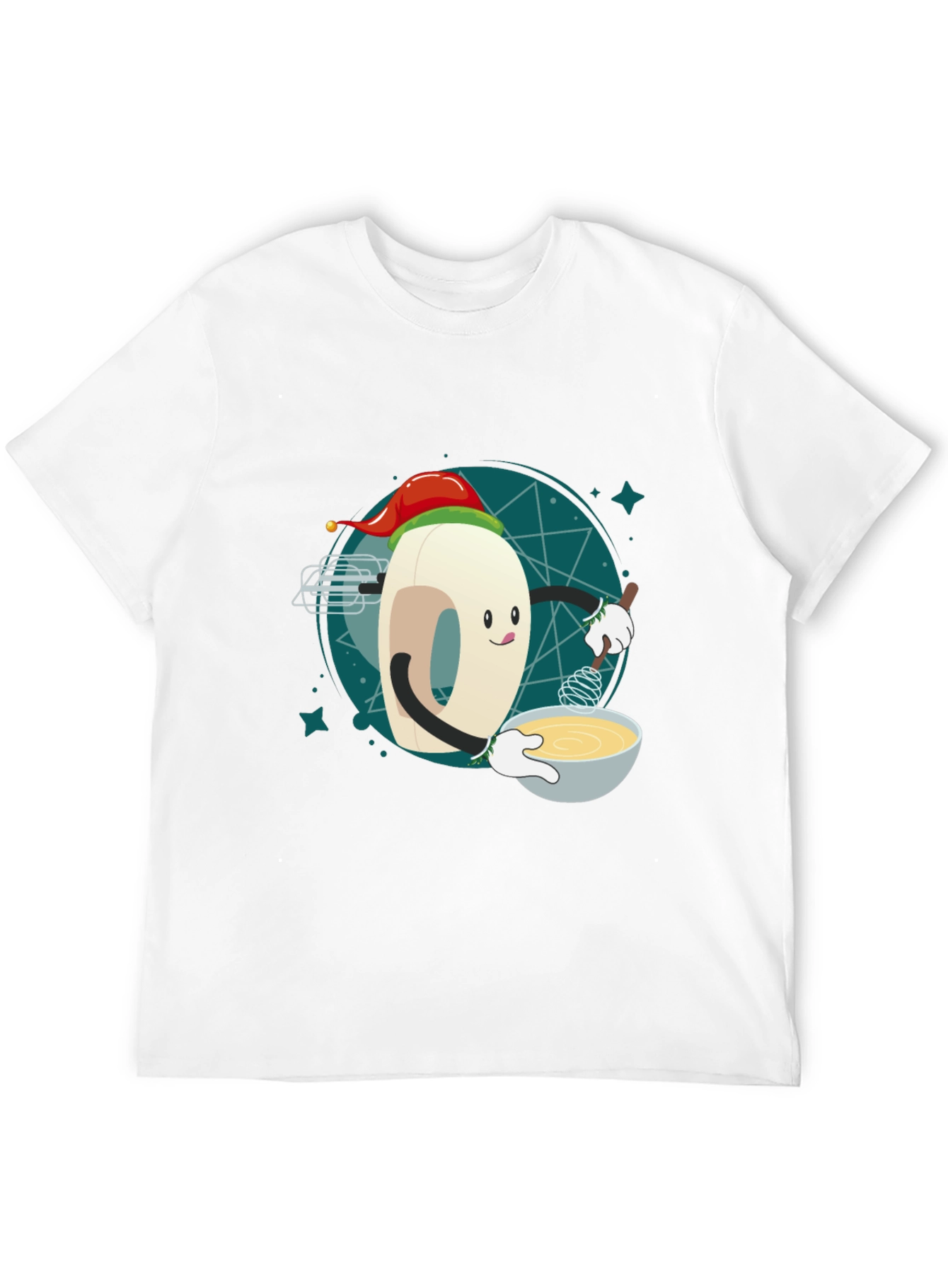 Festive Doughnut Baker T-Shirt - Holiday Cooking Tee