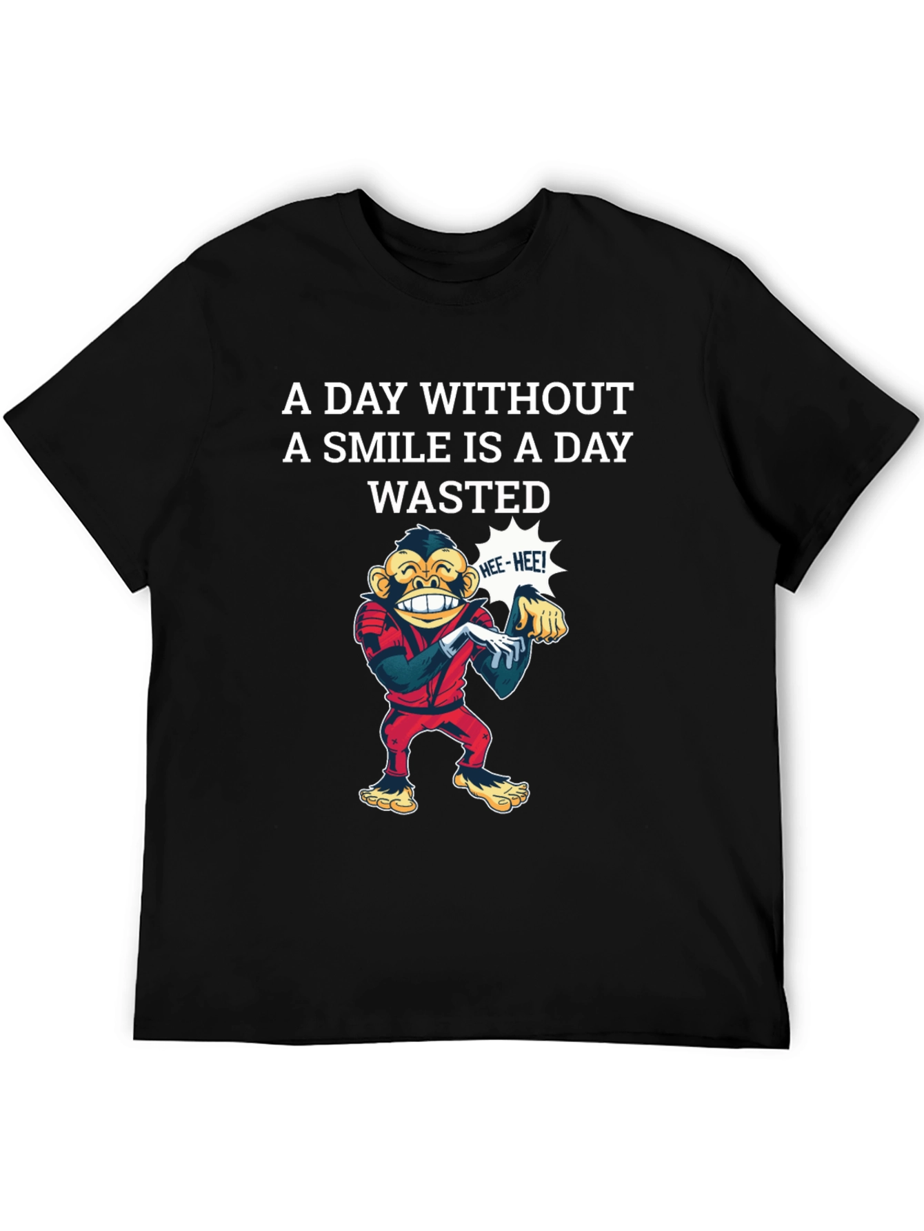 Smile Wasted Day Tee - Monkey Design