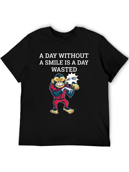 Smile Wasted Day Tee - Monkey Design