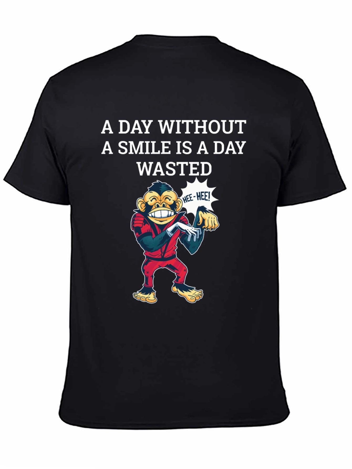 Smile Wasted Day Tee - Monkey Design