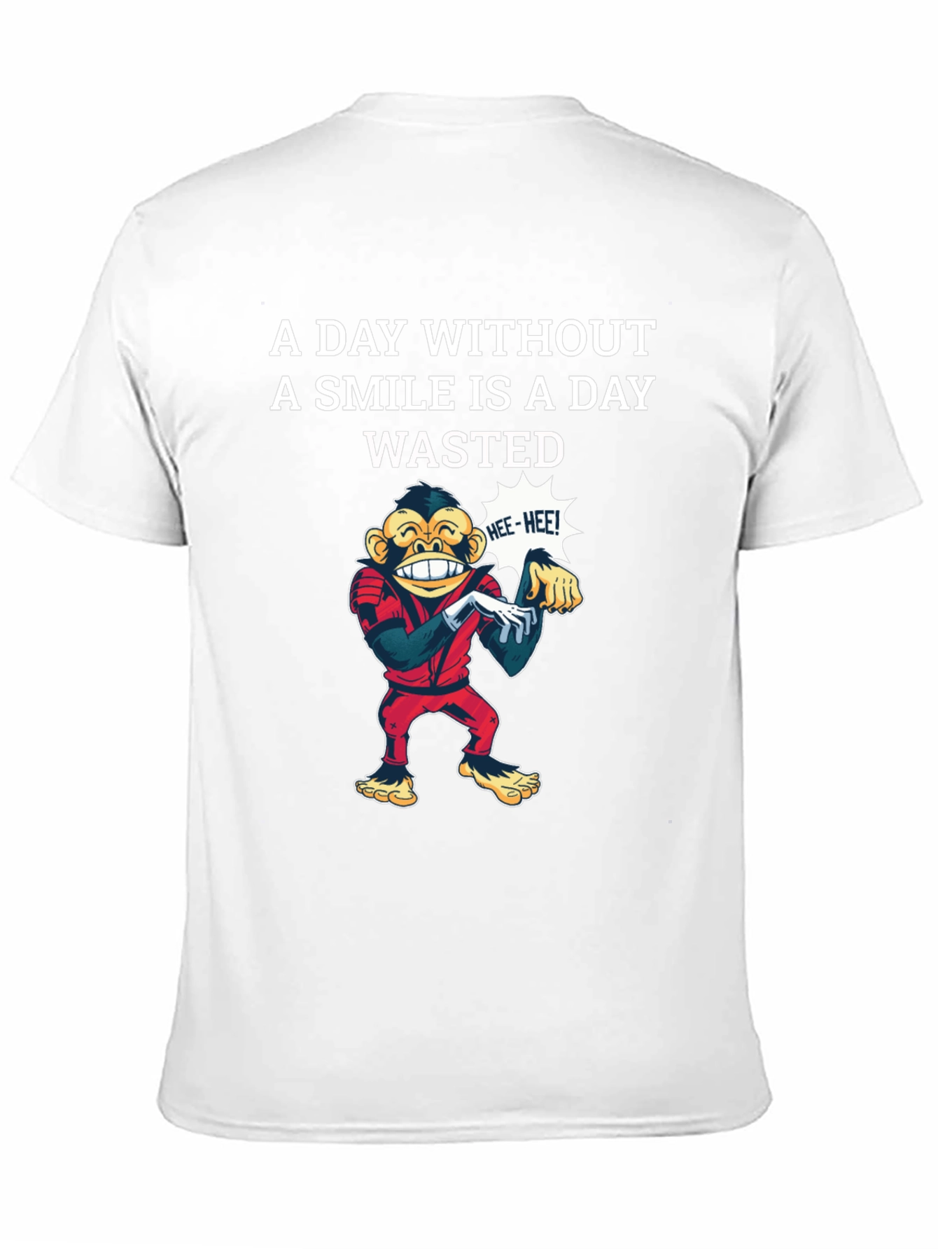 Smile Wasted Day Tee - Monkey Design