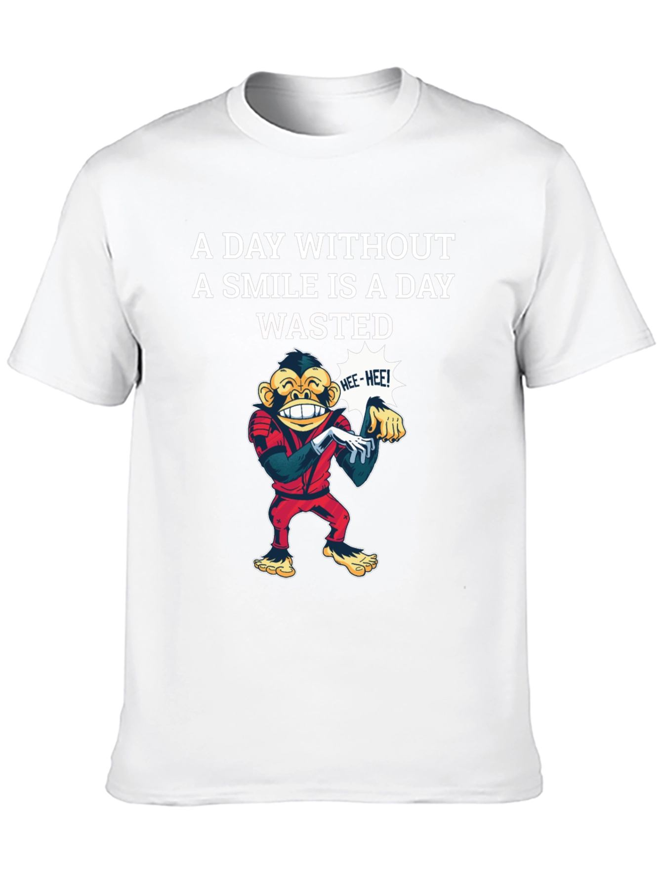 Smile Wasted Day Tee - Monkey Design