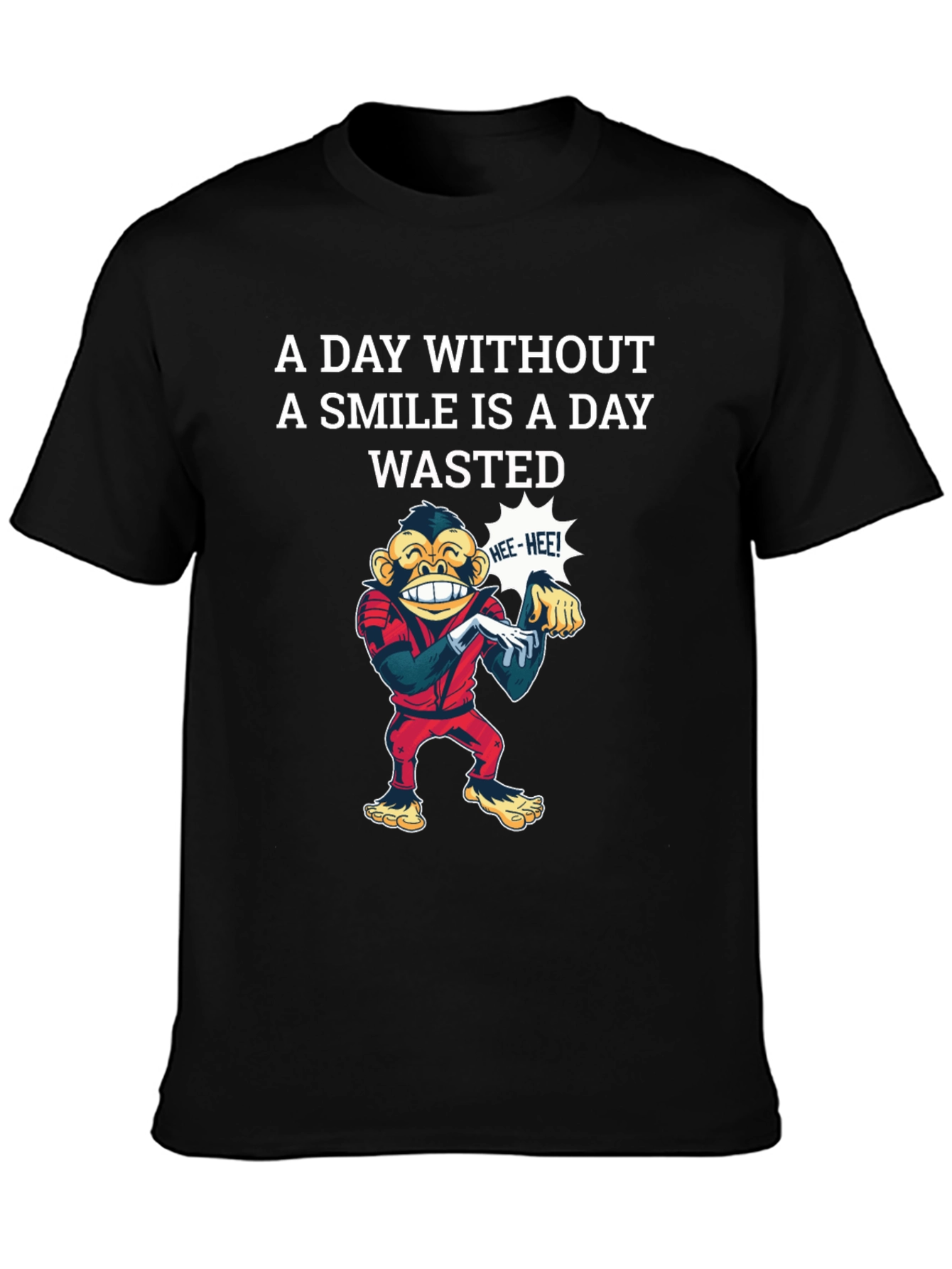 Smile Wasted Day Tee - Monkey Design