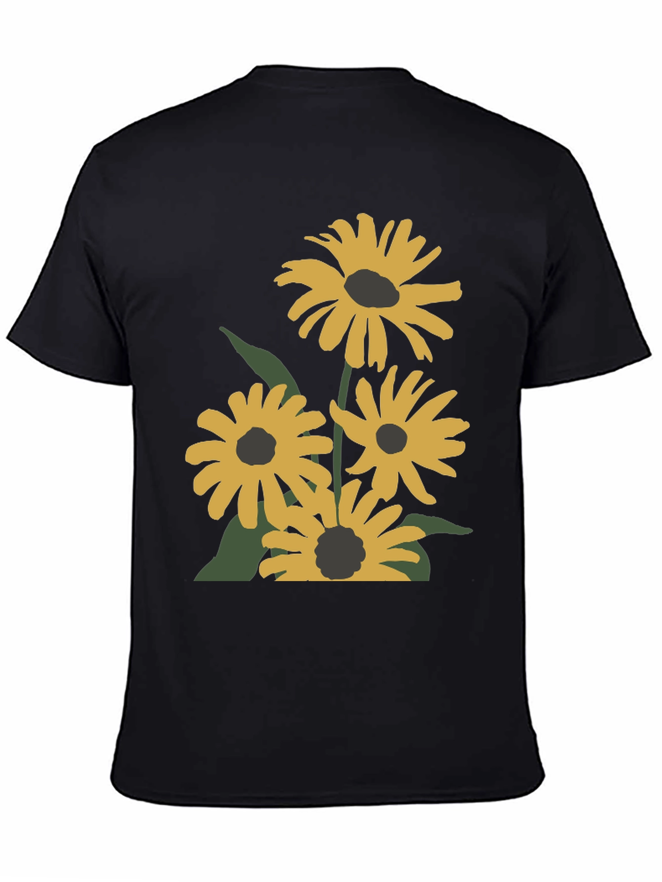 Black Floral Graphic T-Shirt