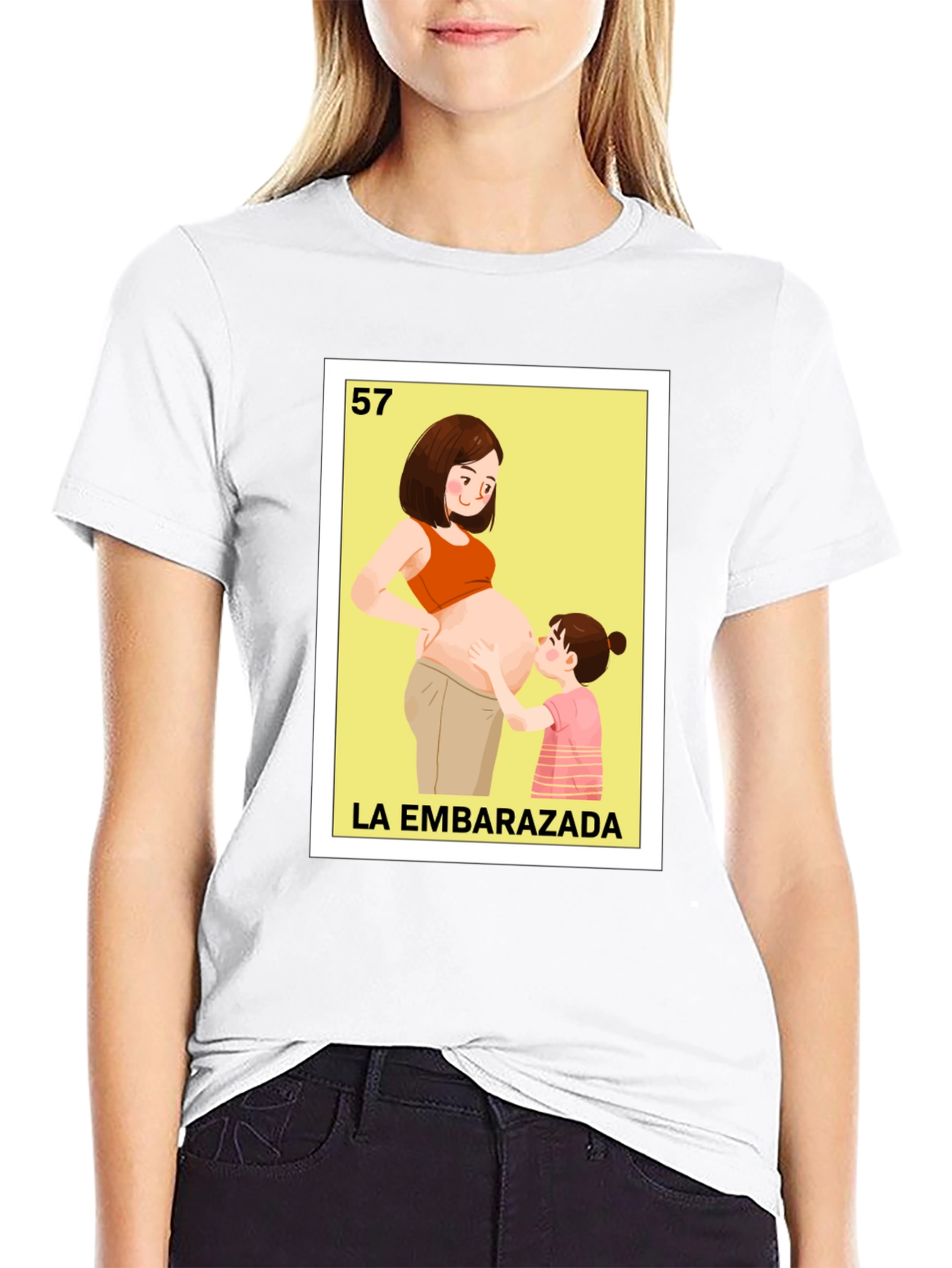 Embarazada T-Shirt - Cute Cartoon Graphic Tee