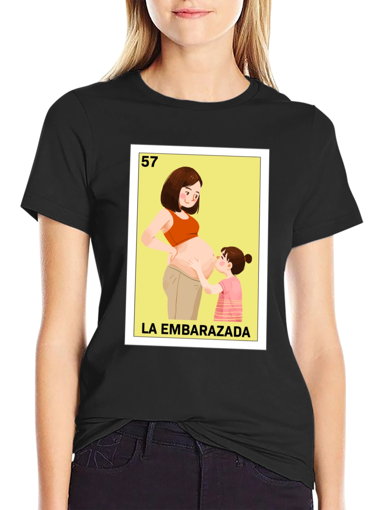 Embarazada T-Shirt - Cute Cartoon Graphic Tee