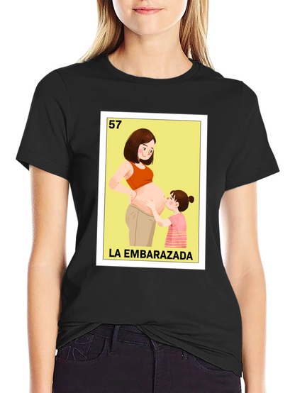 Embarazada T-Shirt - Cute Cartoon Graphic Tee