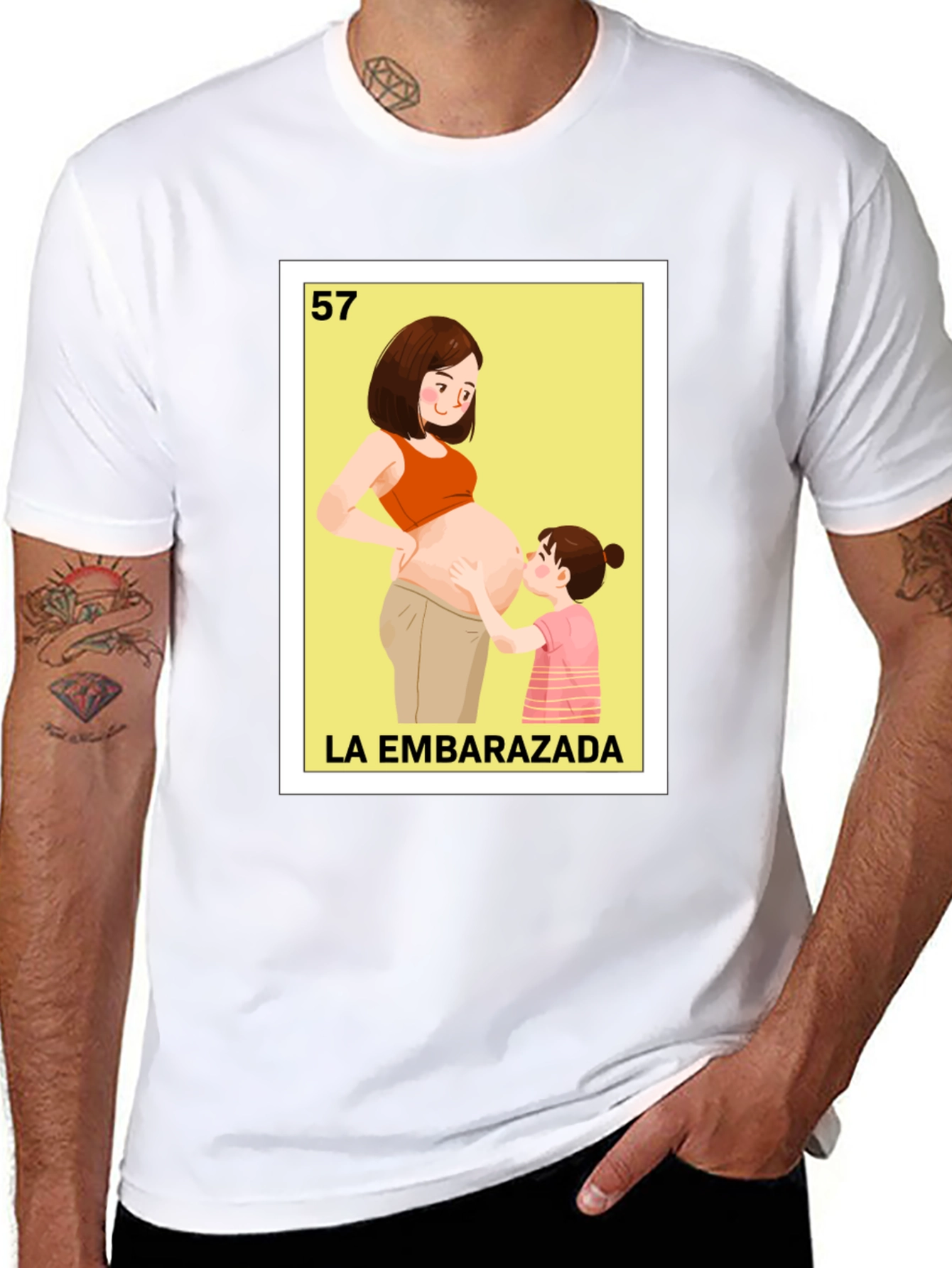 Embarazada T-Shirt - Cute Cartoon Graphic Tee