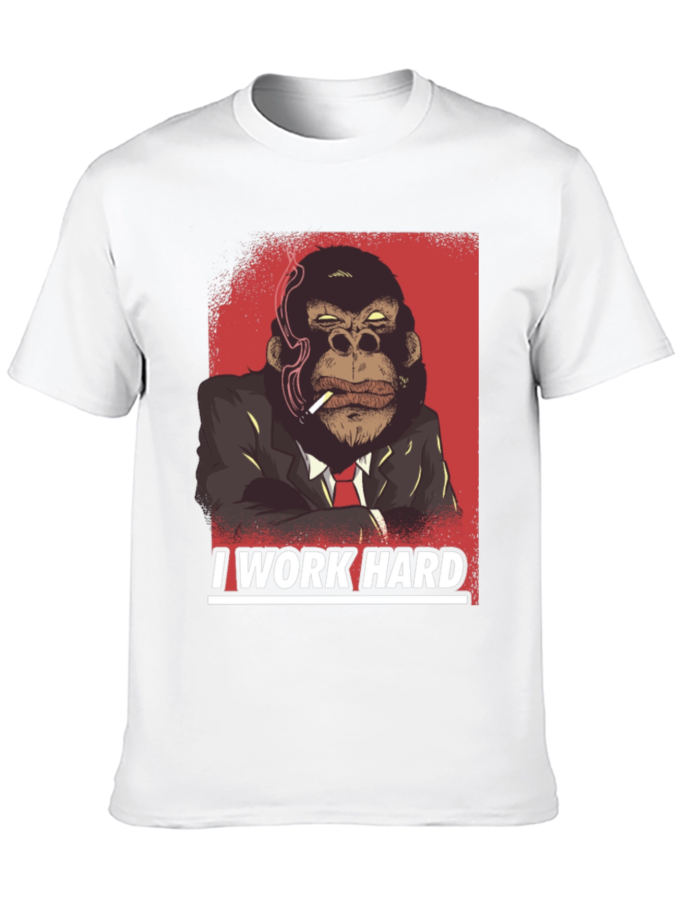 I Work Hard Gorilla Graphic T-Shirt