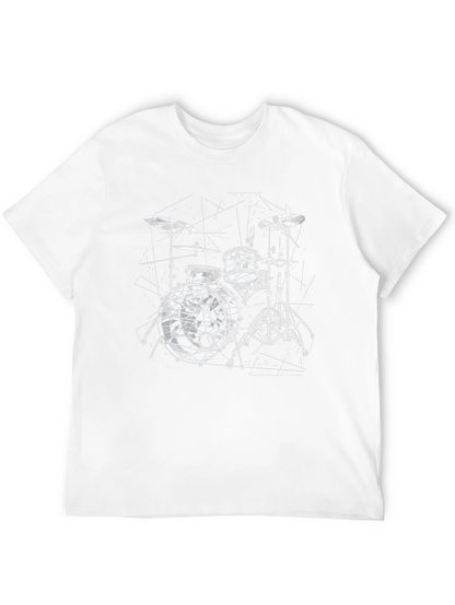 Drum Kit Graphic Tee - Black
