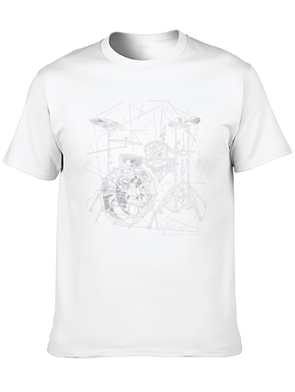 Drum Kit Graphic Tee - Black