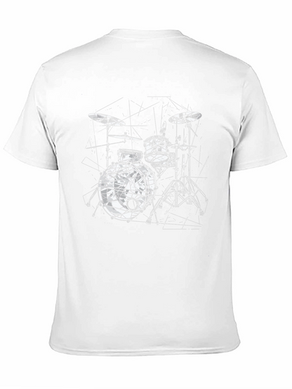 Drum Kit Graphic Tee - Black