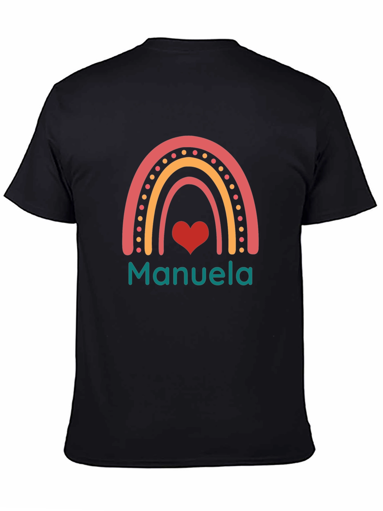 Manuela Rainbow Heart Graphic Tee - Unisex