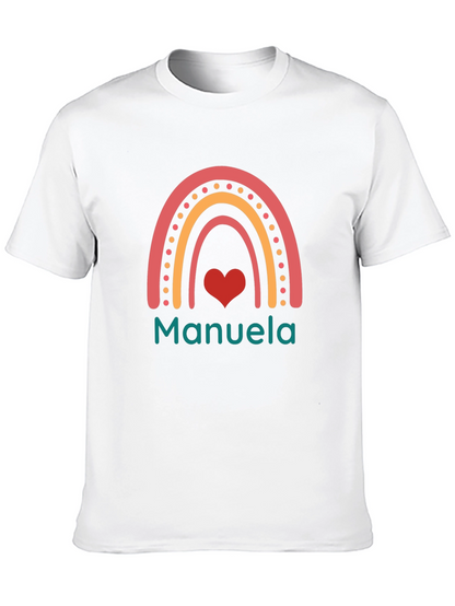 Manuela Rainbow Heart Graphic Tee - Unisex
