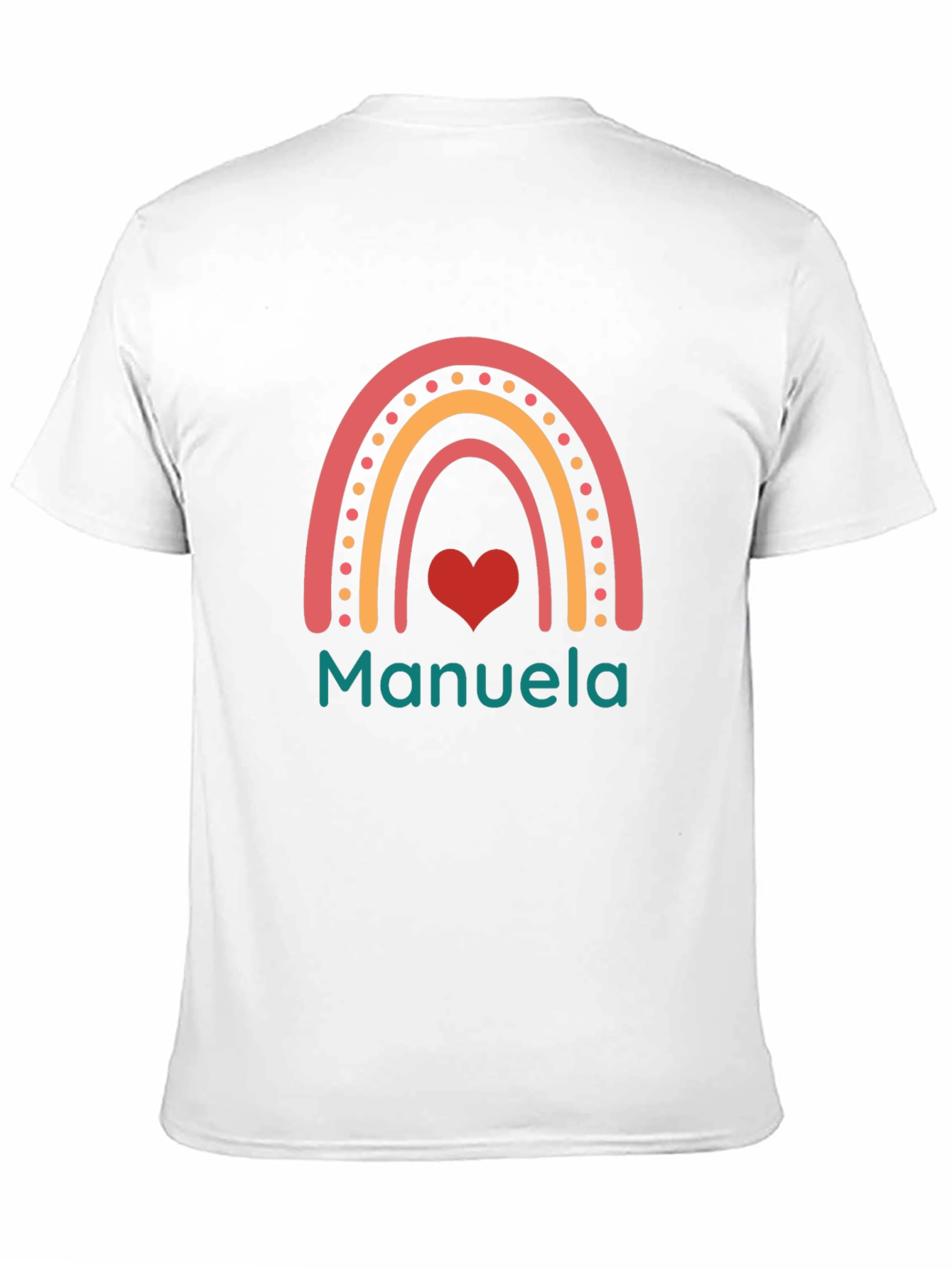 Manuela Rainbow Heart Graphic Tee - Unisex