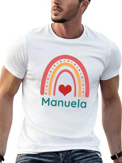 Manuela Rainbow Heart Graphic Tee - Unisex
