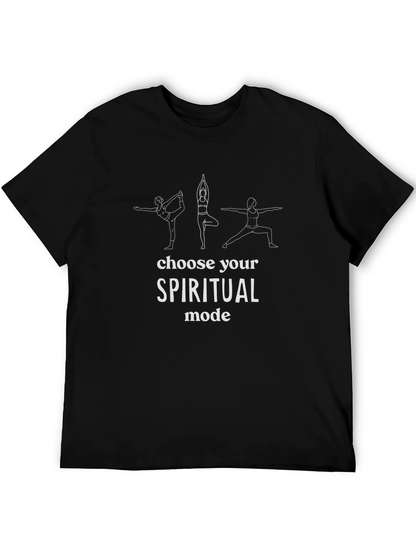 Spiritual Mode Yoga T-Shirt - Black