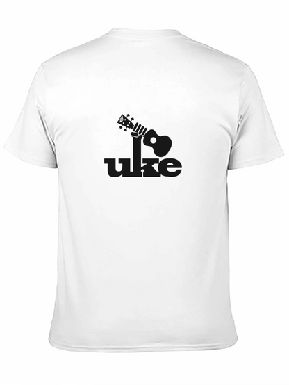 Uke Graphic Tee - Black Casual Ukulele Shirt