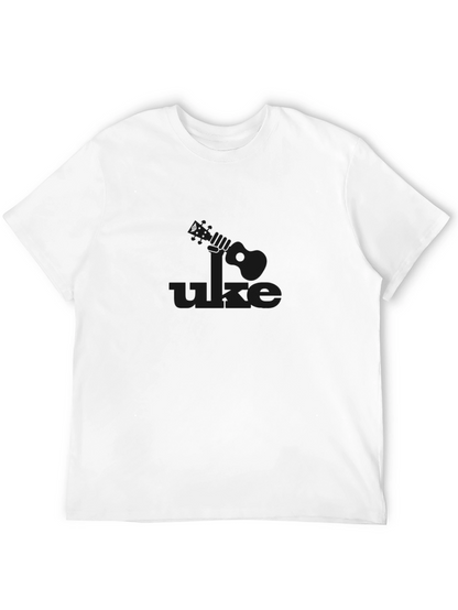 Uke Graphic Tee - Black Casual Ukulele Shirt