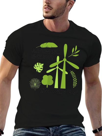 Renewable Energy Fan Graphic T-Shirt