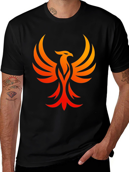 Phoenix Graphic Black T-Shirt - Rising From the Ashes
