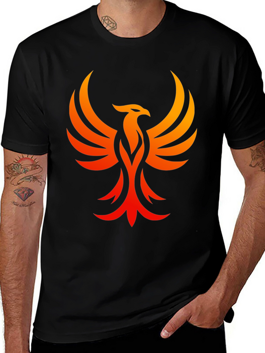 Phoenix Graphic Black T-Shirt - Rising From the Ashes