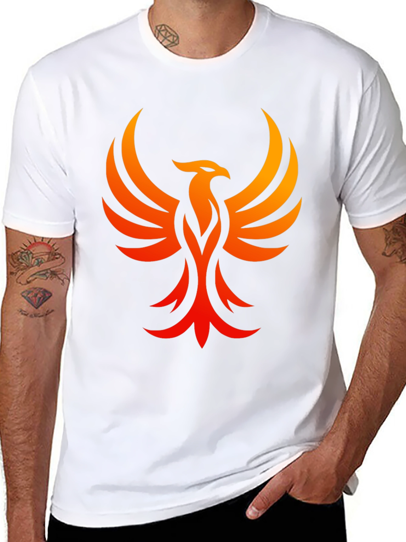 Phoenix Graphic Black T-Shirt - Rising From the Ashes