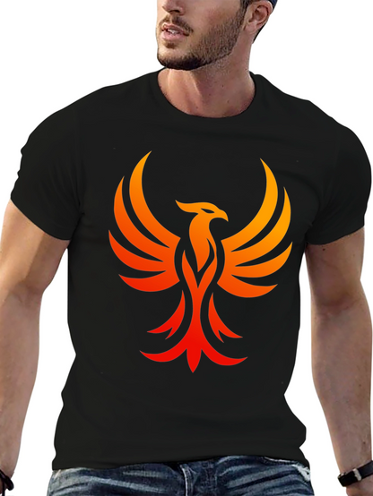 Phoenix Graphic Black T-Shirt - Rising From the Ashes