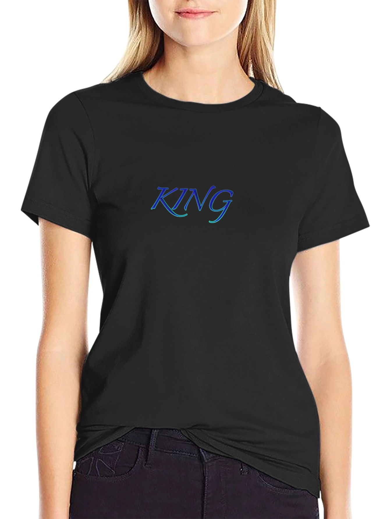 King Black T-Shirt | Menswear